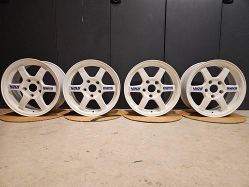 15 inch Volk Racing - Rays Engineering TE37 5x114.3 velgen, Auto-onderdelen, Overige Auto-onderdelen, Ophalen