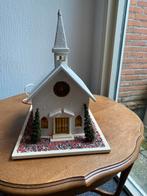 Handgemaakt kerstkerkje met licht en muziek, Diversen, Kerst, Ophalen, Zo goed als nieuw