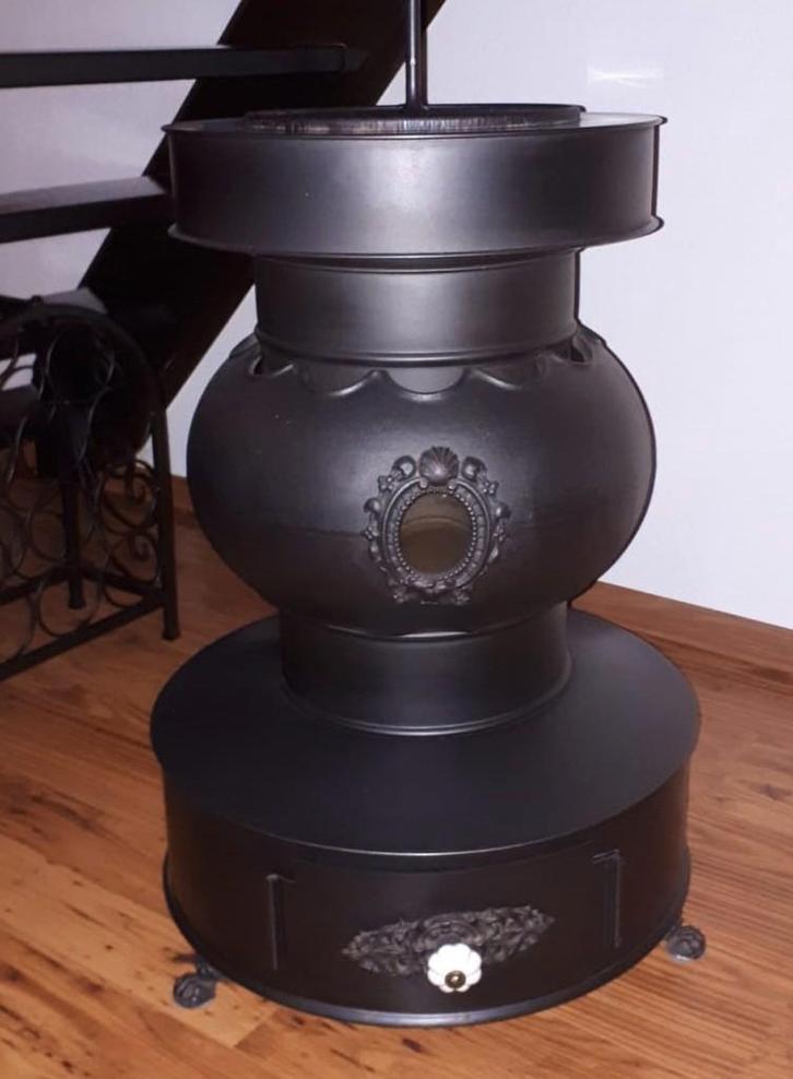 Ouderwetse kogelkachel voor sier, Huis en Inrichting, Kachels, Gaskachel, Gas, Ophalen
