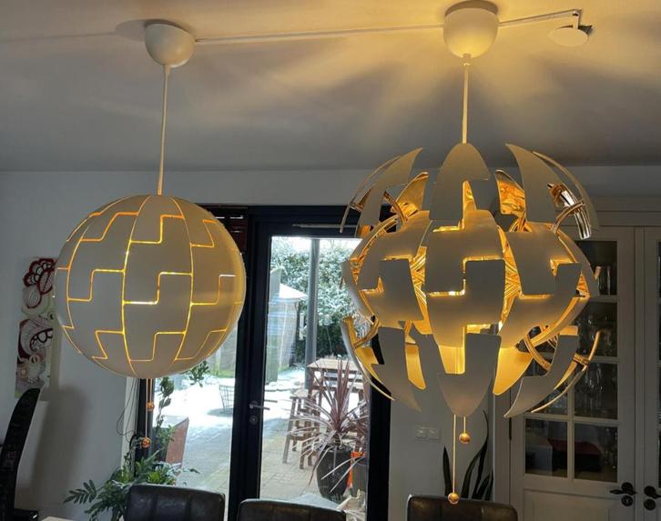 Moderne hanglampen IKEA, Huis en Inrichting, Lampen | Hanglampen, Gebruikt, 50 tot 75 cm, Kunststof, Ophalen