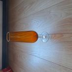 Vintage glas vaas okerkleur, Antiek en Kunst, Ophalen