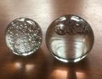 PressePapiers / paperweights. Glazen bollen. 2 stuks, Ophalen of Verzenden
