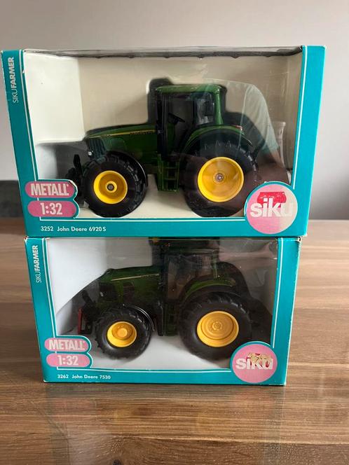John Deere 6920 S en 7530 trekkers Siku 3252 3262 Nieuw, Hobby en Vrije tijd, Modelauto's | 1:32, Nieuw, Tractor of Landbouw, SIKU