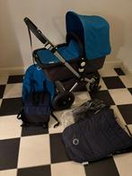 Bugaboo Cameleon kinderwagen combi set blauw zwart kobalt!, Kinderen en Baby's, Kinderwagens en Combinaties, Gebruikt, Bugaboo