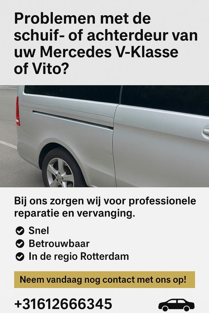 Mercedes V-Klasse/Vito Schuif-/Achterdeur Reparatie, Auto-onderdelen, Carrosserie en Plaatwerk, Deur, Mercedes-Benz, Achter, Gebruikt