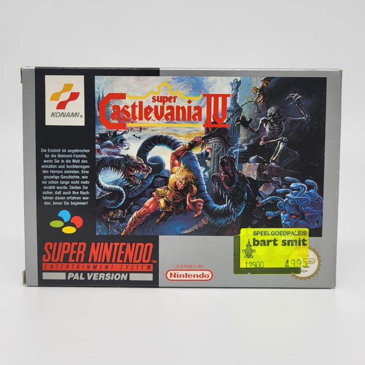 Super Castlevania IV - Super Nintendo SNES - CIB - FRG, Spelcomputers en Games, Games | Nintendo Super NES, Zo goed als nieuw