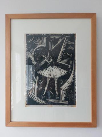 Herman Bieling - Ballerina Houtsnede beschikbaar voor biedingen