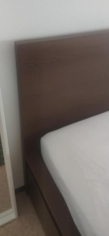 IKEA MALM bed + LONSET lattenbodem + 2 opberglades - afbeelding 4