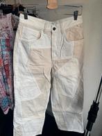 Zara beige patchwork print jeans, Overige kleuren, Zara, Ophalen of Verzenden, Zo goed als nieuw