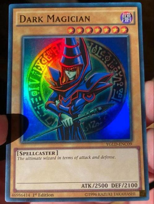 Yu-Gi-Oh! Dark Magician YGLD 1st Edition !, Hobby en Vrije tijd, Verzamelkaartspellen | Yu-gi-Oh!, Zo goed als nieuw, Losse kaart