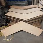Partij multiplex hoekstukken, Doe-het-zelf en Verbouw, Hout en Planken, Minder dan 25 mm, Nieuw, Ophalen of Verzenden, Plank