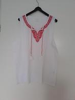 Talbots topje met v-hals en patroon + touwtjes maat XL, Wit, Maat 46/48 (XL) of groter, Nieuw, Ophalen of Verzenden
