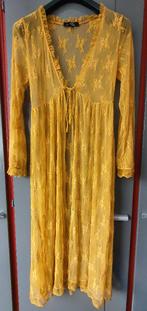 Prachtige Lange Okergeel Kimono - Maat XS - Viva Couture, Ophalen of Verzenden, Zo goed als nieuw, Maat 34 (XS) of kleiner