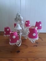 Witte kroonluchter met 6 armen, Ophalen, Gebruikt, Metaal, Kinderkamer