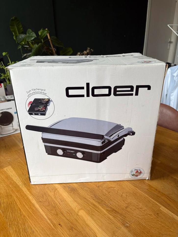 Cloer Grill (nieuw), Witgoed en Apparatuur, Contactgrills, Nieuw, Uitneembare platen, Ophalen