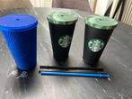 3 Starbucks Bekers To Go - ZGAN, Ophalen of Verzenden, Zo goed als nieuw