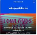 Gezocht! Lowlands Easy Camp parkeerticket, Tickets en Kaartjes, Evenementen en Festivals, Eén persoon