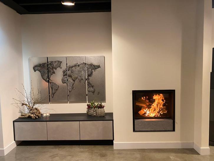 Barbas Evolux 70-55 liftdeurhaard houtgestookt, Huis en Inrichting, Haarden, Gebruikt, Houthaard, Ophalen of Verzenden