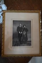 Oude trouwfoto in lijst jaren 30, Ophalen of Verzenden