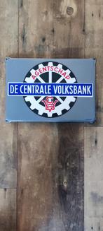 Emaille bord Agentschap Centrale Volksbank, Ophalen of Verzenden, Zo goed als nieuw, Reclamebord