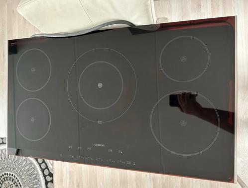 Siemens inductie kookplaat 90,6 cm 5 zone’s EH957501E zgan, Witgoed en Apparatuur, Kookplaten, Zo goed als nieuw, Inbouw, Inductie