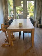 Eettafel, blank eiken, 1m x 1.90m, tot 2m50 te verlengen, Huis en Inrichting, Tafels | Eettafels, Ophalen, Eikenhout, 50 tot 100 cm