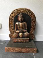 Houtsnijwerk boeddha in altaar handwerk, Verburgt Vintage, Nieuw, Ophalen of Verzenden, https://verburgtvintage.nl/#contact