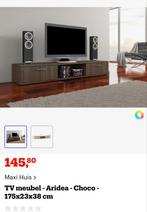 TV meubel Aridea Choco kleur 175x23x38cm, 150 tot 200 cm, Ophalen of Verzenden, Zo goed als nieuw, Minder dan 100 cm