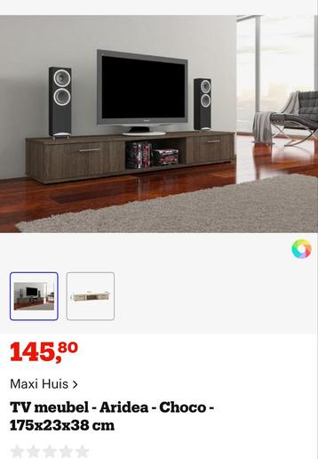 TV meubel Aridea Choco kleur 175x23x38cm beschikbaar voor biedingen