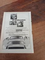 Advertentie van Hanomag Henschel de probleemloze 1971, Ophalen of Verzenden, Zo goed als nieuw, Auto's
