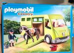 Playmobil country paardenvrachtwagen met paard ruiter, Ophalen of Verzenden, Zo goed als nieuw