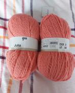 2 bollen garen koraal (julia), Ophalen of Verzenden, Nieuw, Breien of Haken, Wol of Garen