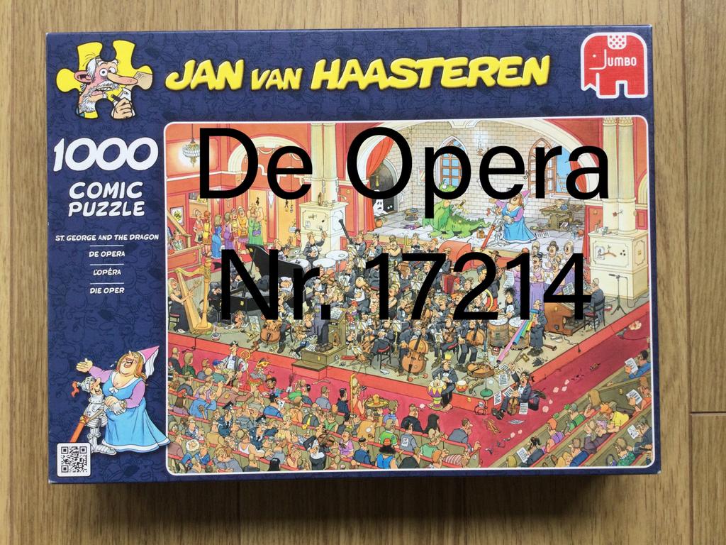 Jan van Haasteren De Opera, Hobby en Vrije tijd, Denksport en Puzzels, Ophalen of Verzenden, 500 t/m 1500 stukjes, Zo goed als nieuw