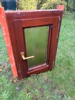 Houten WC Raam met Glas, Gebruikt, Minder dan 80 cm, Overige typen, Minder dan 200 cm