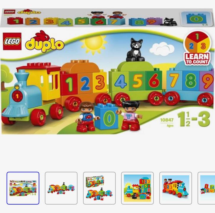 Duplo Getallentrein - Leerzaam Speelplezier!, Kinderen en Baby's, Speelgoed | Duplo en Lego, Gebruikt, Duplo, Complete set, Ophalen of Verzenden