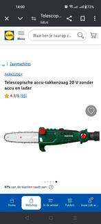 Parkside telescopische accu takken kettingzaag, Ophalen, Zo goed als nieuw, Kettingzaag, Parkside