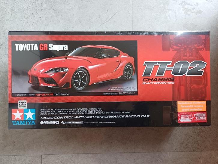 Tamiya 58674 RC Toyota GR Supra TT-02 Nieuw in doos, Hobby en Vrije tijd, Modelbouw | Radiografisch | Auto's, Nieuw, Auto onroad