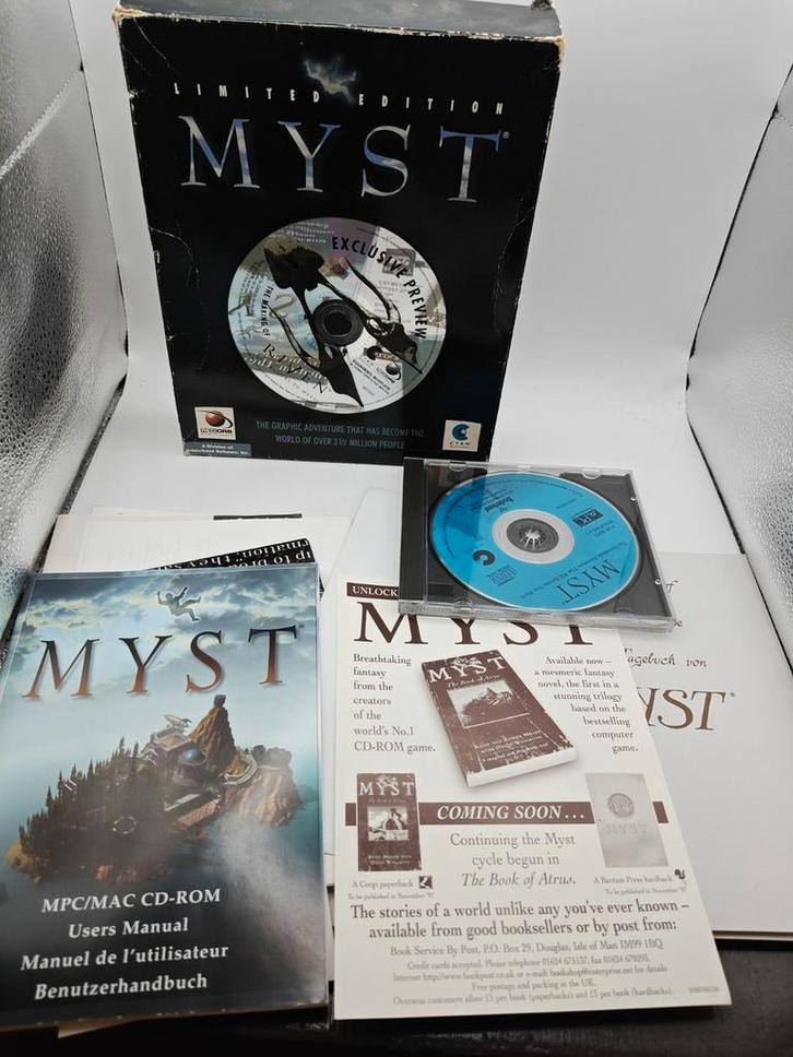 Myst PC limited Edition Bigbox, Spelcomputers en Games, Games | Pc, Zo goed als nieuw, Avontuur en Actie, 1 speler, Vanaf 3 jaar
