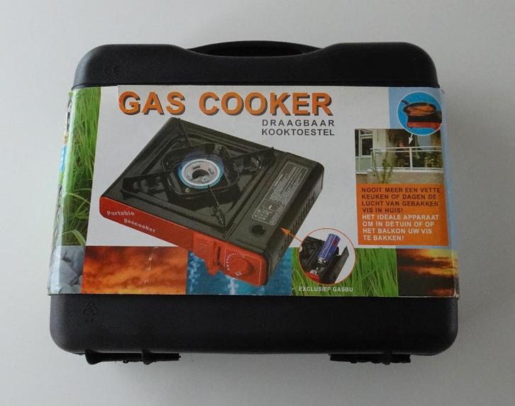 Draagbaar Kooktoestel - Gas met 1 Pit -- NIEUW, Caravans en Kamperen, Kampeeraccessoires, Nieuw, Ophalen