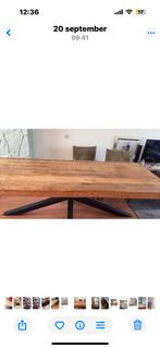 Mango Houten Eettafel - Stoer & Geleefd, Gebruikt, 100 tot 150 cm, Ophalen of Verzenden, Vijf personen of meer