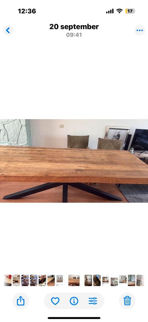 Mango Houten Eettafel - Stoer & Geleefd, Huis en Inrichting, Tafels | Eettafels, Gebruikt, 100 tot 150 cm, 150 tot 200 cm, Vijf personen of meer