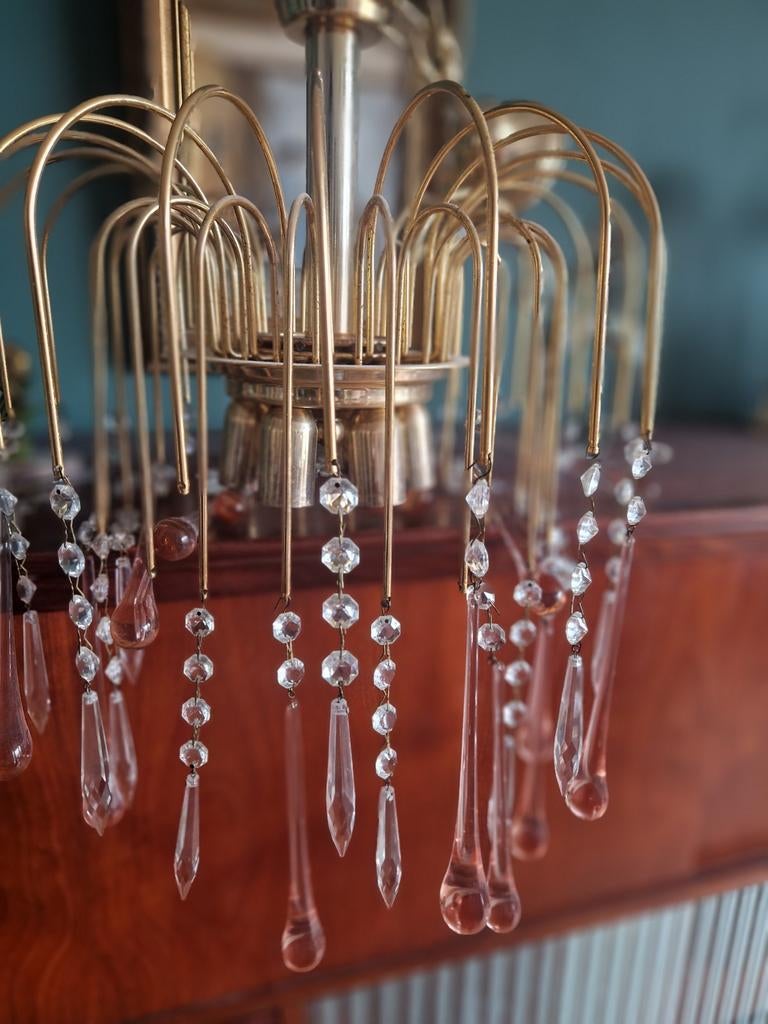 Prachtige kroonluchter Murano glas, Ophalen of Verzenden, Zo goed als nieuw, Glas