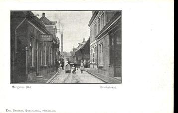 Hengelo (Ov.), Brinkstraat met volk, ca. 1899 Uitg. Sanders beschikbaar voor biedingen
