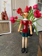 Vintage Pinokkio Houten Pop - Made in Italy, Ophalen
