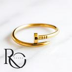 Gouden Nail ring Spijker ring– 14 karaat massief goud