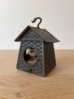 Antiek Bronzen aansteker in vorm van Vogelhuisje, Antiek en Kunst, Ophalen of Verzenden, Brons