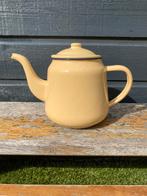 Emaille theepot zacht geel, Antiek en Kunst, Ophalen