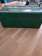 Groene Reis Hutkoffer, Gebruikt, 50 tot 100 cm, Ophalen of Verzenden, Metaal