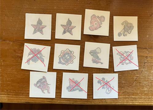 Diverse tattoos Disney Magische kookboek Albert Heijn (AH), Verzamelen, Stickers, Nieuw, Overige typen, Ophalen of Verzenden