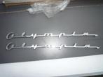 Opel Olympia 1956 2x typeaanduiding ZGAN!!!!, Ophalen of Verzenden